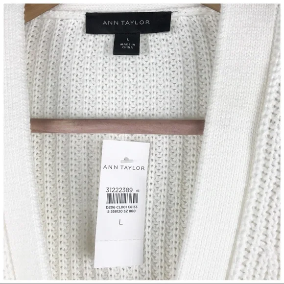 NWT Ann Taylor Purple Ombré Cardigan Size Large - Picture 7 of 9